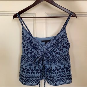 BCBG Embroidered Crop Top